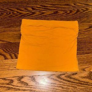 orange crop tube top